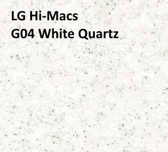 Акриловый камень LG Hi-Macs G04 White Quartz